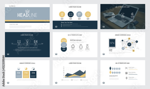 Infographics slide template 3