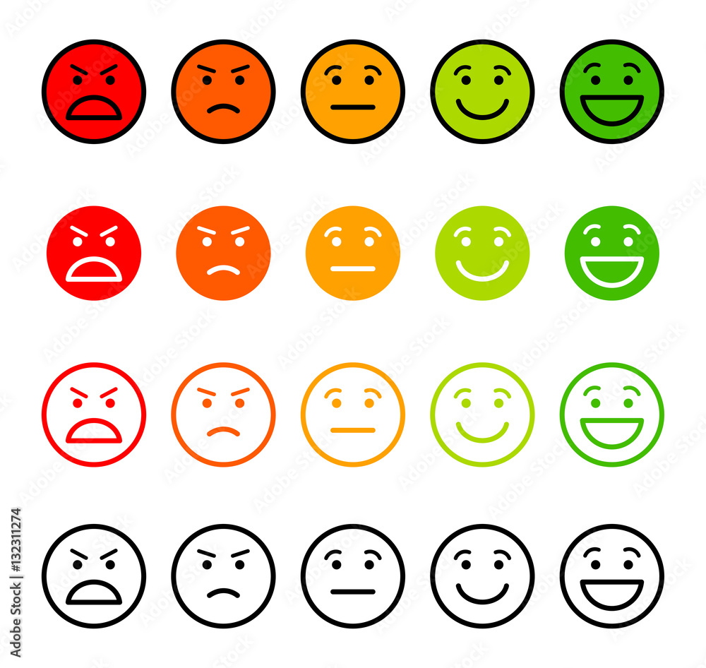 Excellent, good, normal, bad, awful Excellent, good, normal, bad, awful