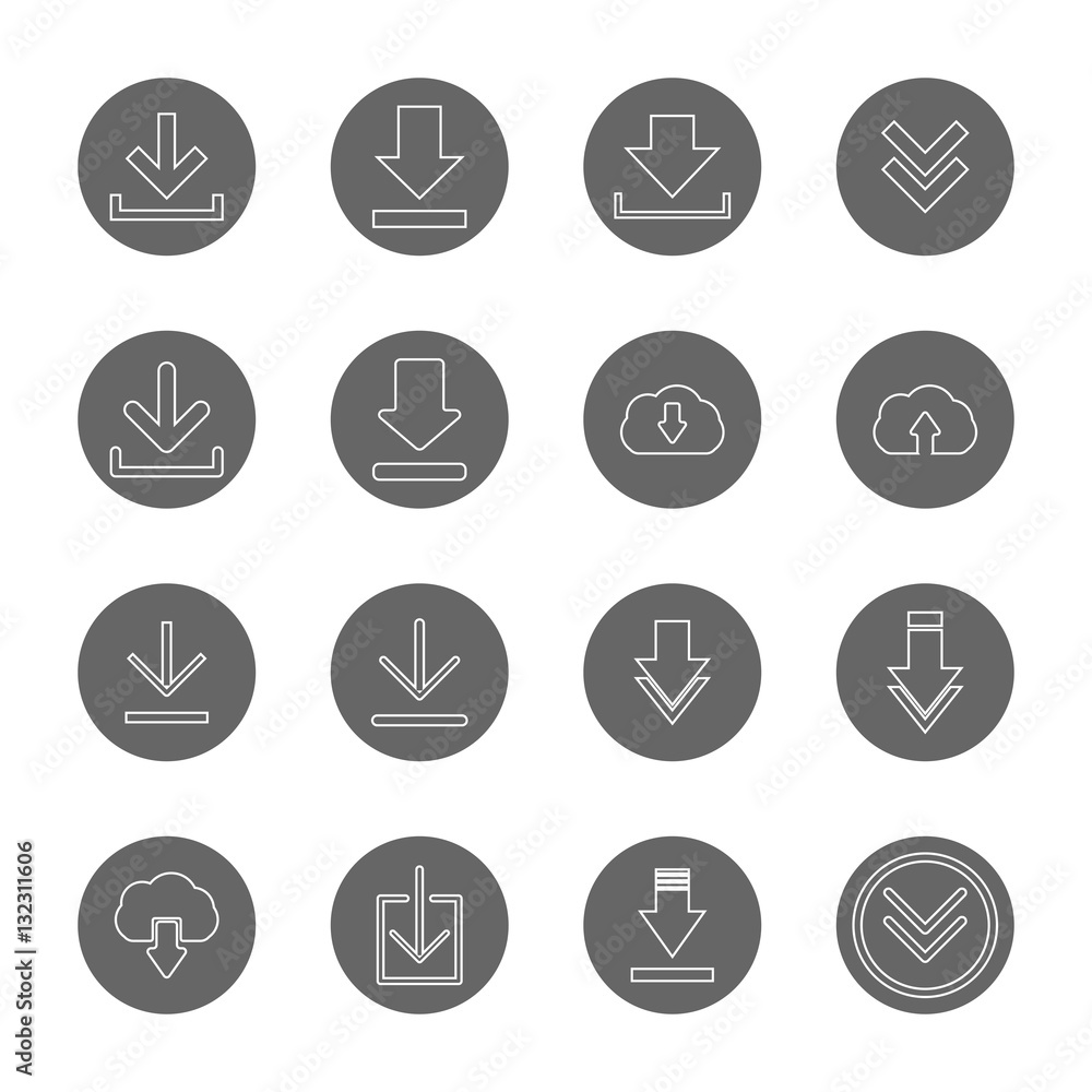 download thin line icons set download thin line icons set