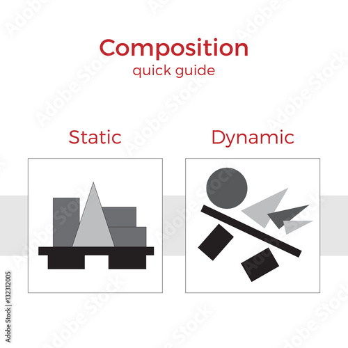 Composition quick guide vector illustration