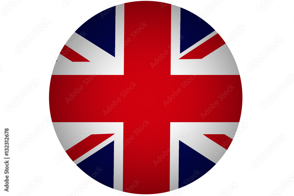 Obraz premium United Kingdom flag illustration symbol. The kingdom
