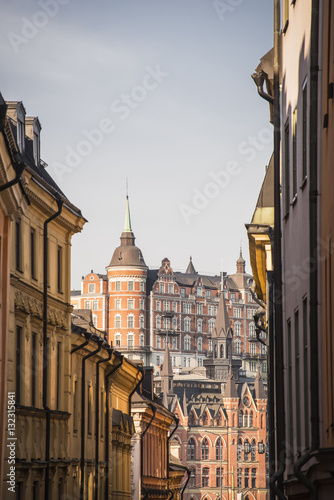 View of Mariaberget from Gamla Stan, Stockholm, Sweden photo