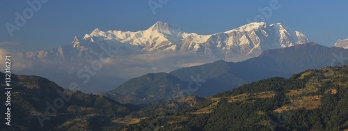 Annapurna range, view from Begnas Tal