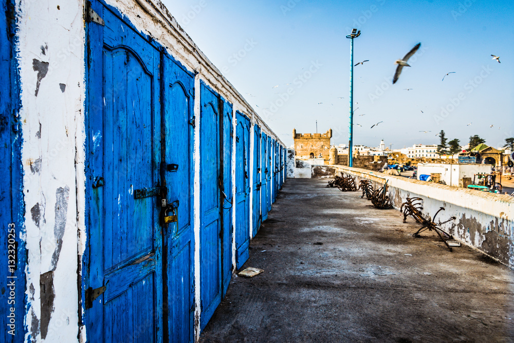Fish market in Essaouira, Morocco Fish market in Essaouira, Morocco