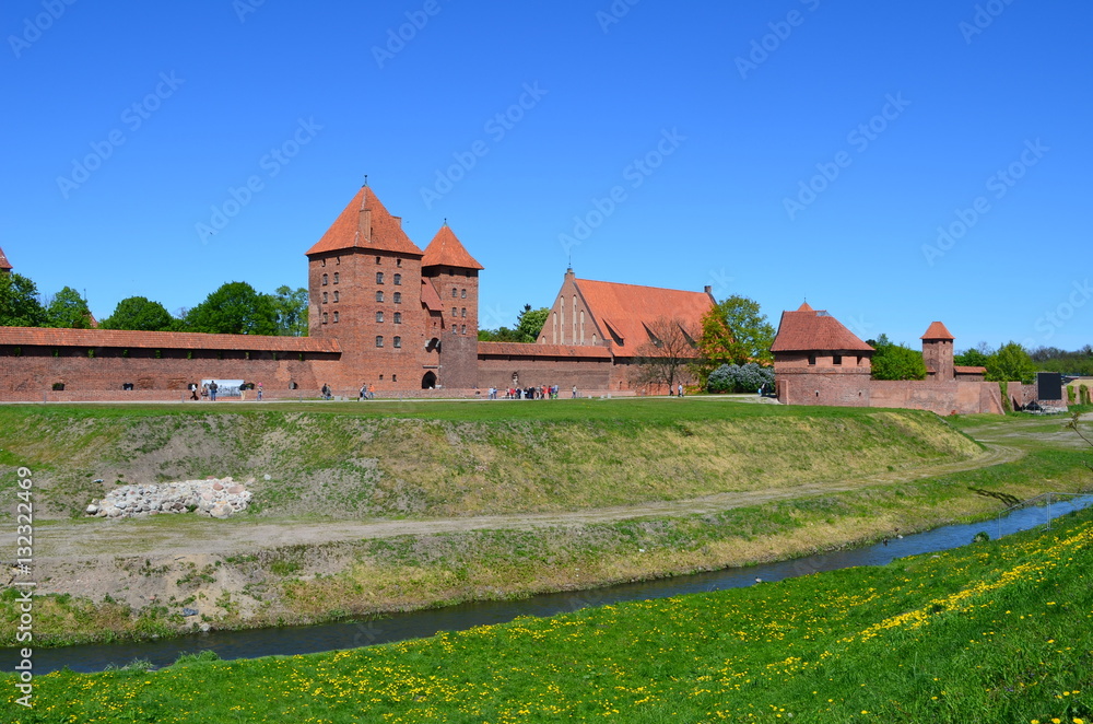 Zamek krzyżacki w Malborku/Teutonic castle in Malbork, Pomerania, Poland