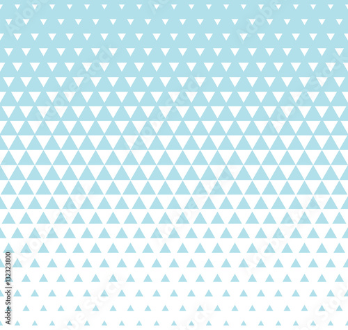 Abstract geometric blue graphic design print triangle halftone pattern