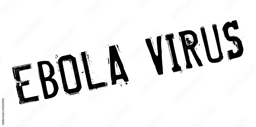 Ebola Virus rubber stamp. Grunge design with dust scratches. Effects can be easily removed for a clean, crisp look. Color is easily changed.
