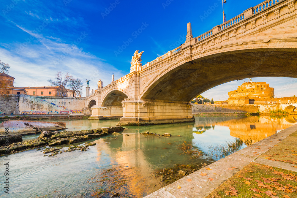 Bridge over river in Rome