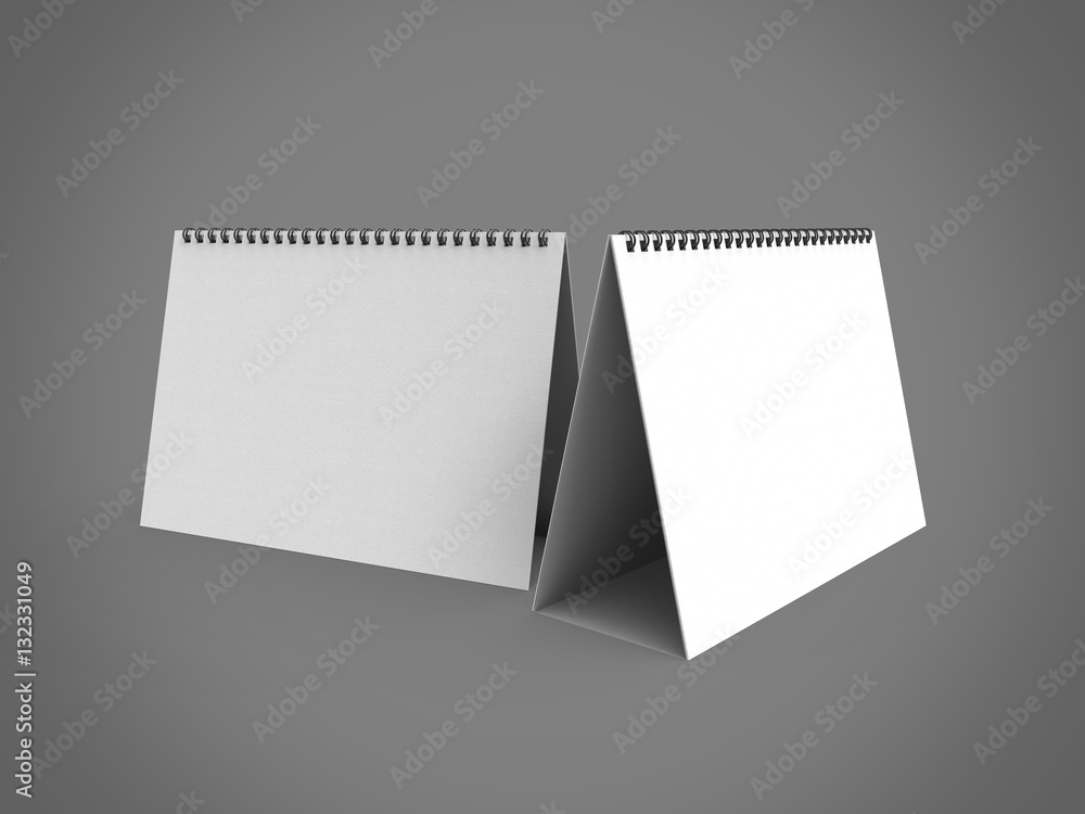 Desktop Calendar 3D Rendering