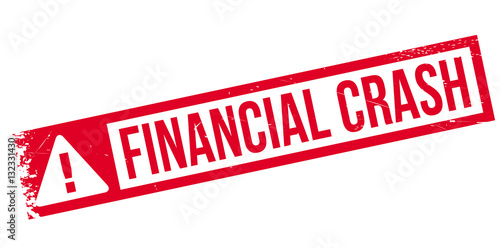 Financial Crash rubber stamp. Grunge design with dust scratches. Effects can be easily removed for a clean, crisp look. Color is easily changed.