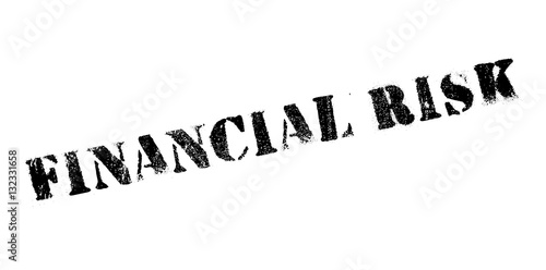 Financial Risk rubber stamp. Grunge design with dust scratches. Effects can be easily removed for a clean, crisp look. Color is easily changed.