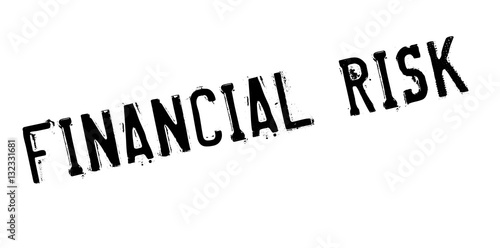 Financial Risk rubber stamp. Grunge design with dust scratches. Effects can be easily removed for a clean, crisp look. Color is easily changed.