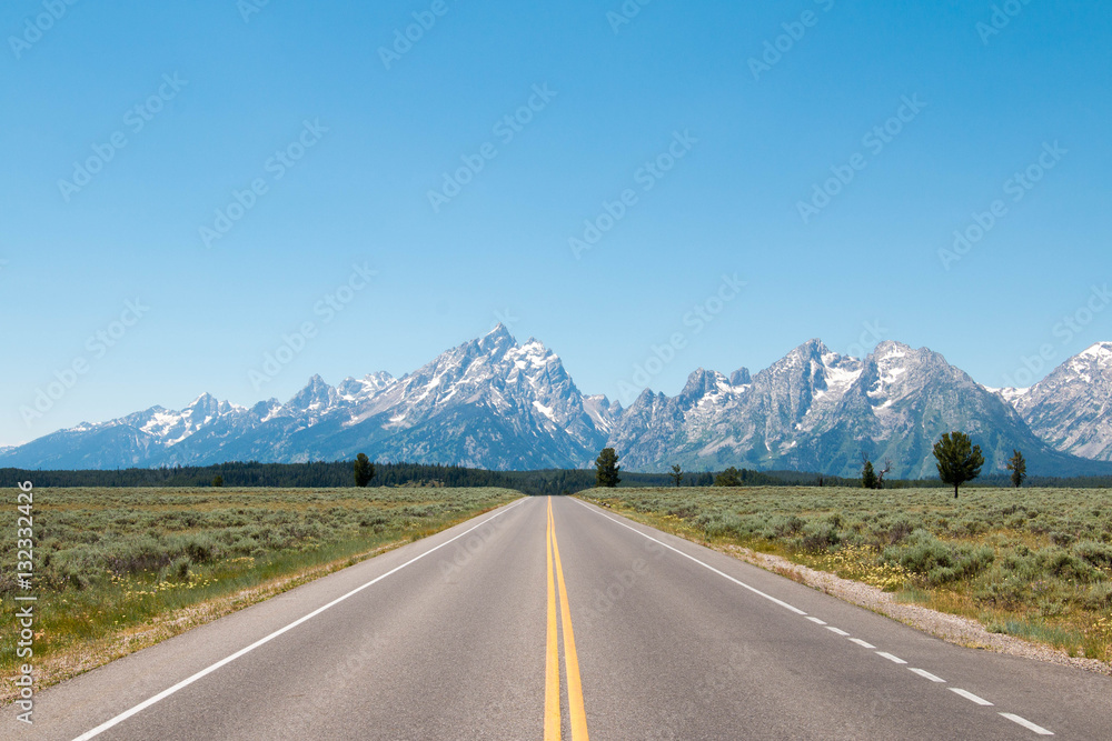 Road trip through Wyoming and Grand Teton National Park, United States
