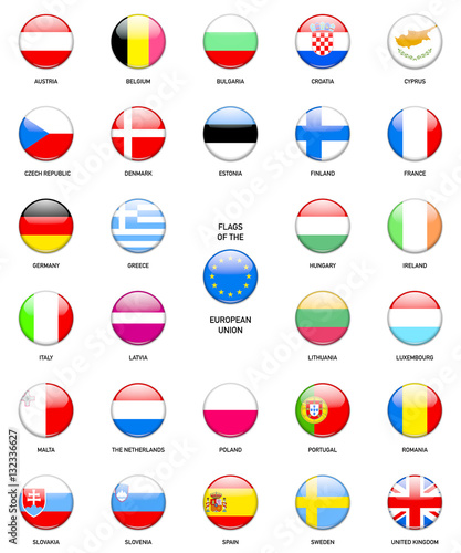 Flags of the European Union Glass Button Style Collection Free Download Flags of the European Union Glass Button Style Collection - GFXLoad
