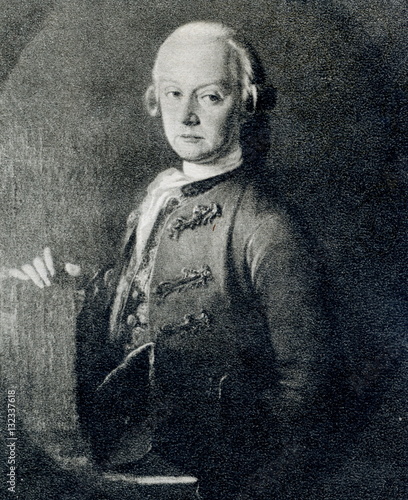 Mozart's father Leopold Mozart, ca. 1765 (by Pietro Antonio Lorenzoni?)
 photo