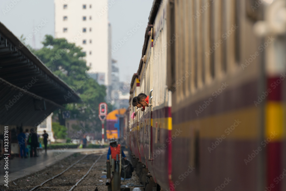 Thai railway train Thai railway train