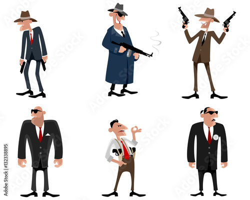 Six gangsters set