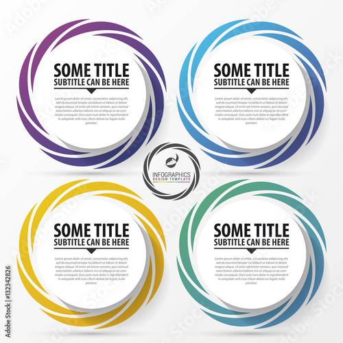Circle infographic. Template for diagram. Vector
