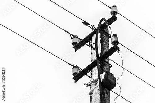 Electricity pole - power line