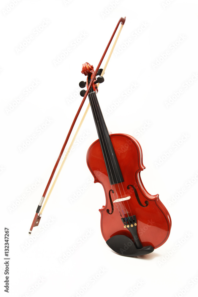 Fototapeta premium violin on a white background