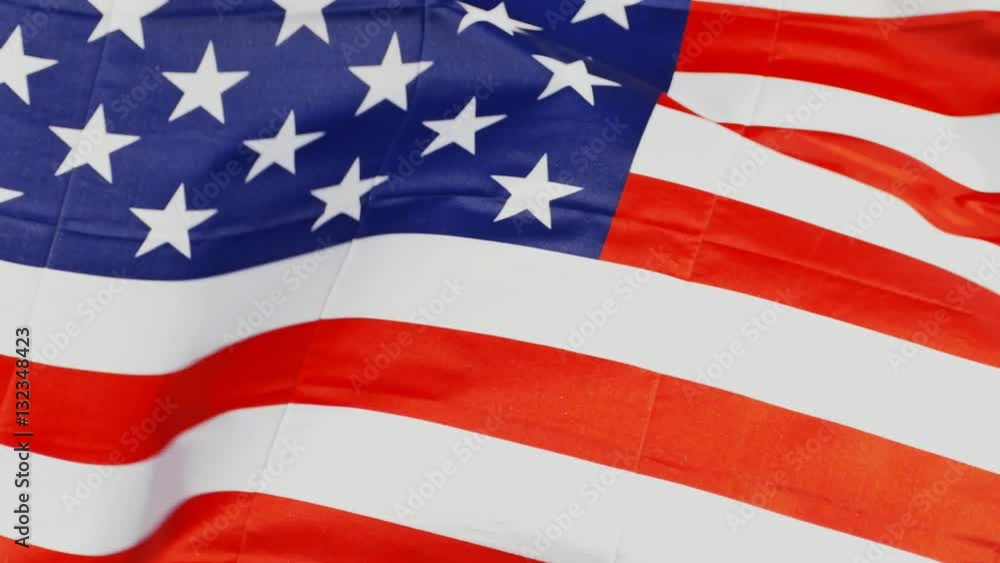 United States of America - Real National flag waving in the wind United States of America - Real National flag waving in the wind