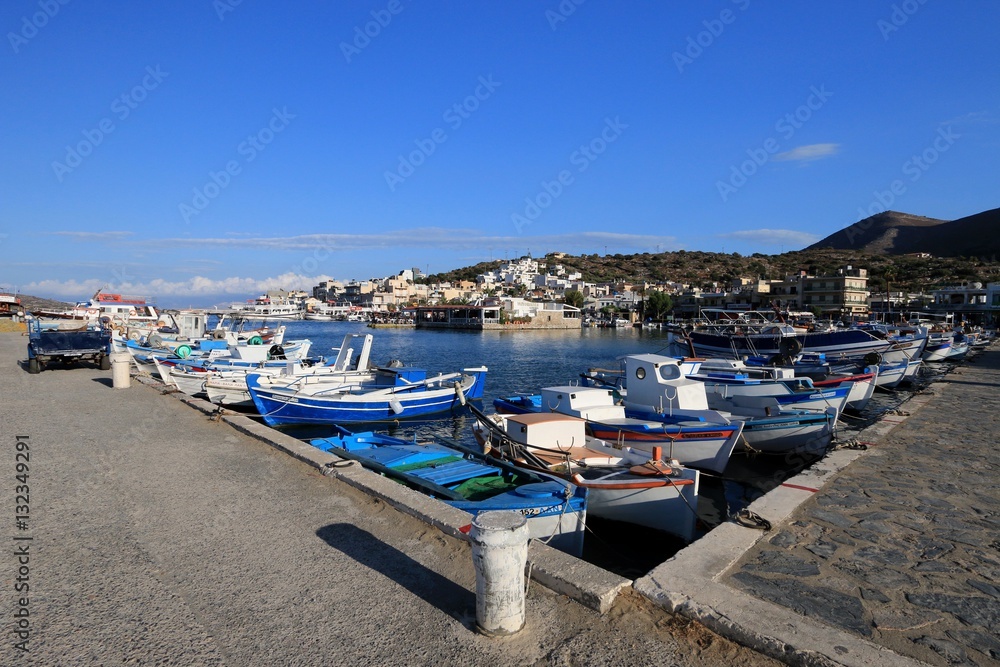 Obraz premium port of Elounda ,Crete, Greece 