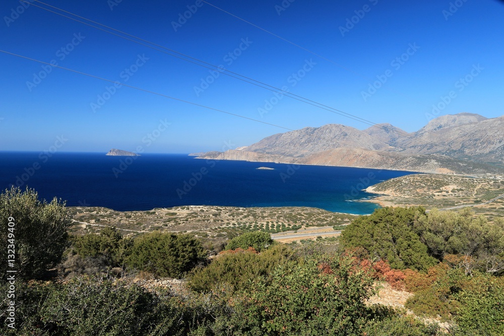 VIEW ON THE BAY OF MIRABELLO NEAR AGIOS NIKOLAOS, CRETE GREECE
VIEW ON THE BAY OF MIRABELLO NEAR AGIOS NIKOLAOS, CRETE GREECE