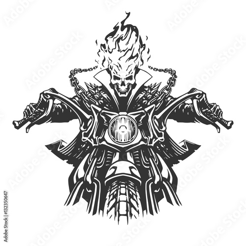 Dead rider illustration