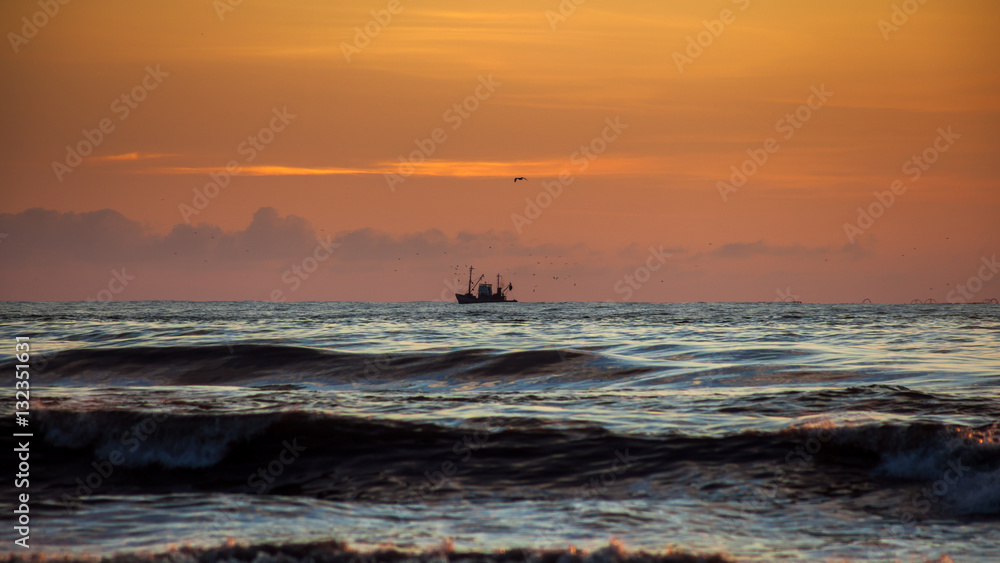 seiner on a Black Sea, Poti, Georgia seiner on a Black Sea, Poti, Georgia