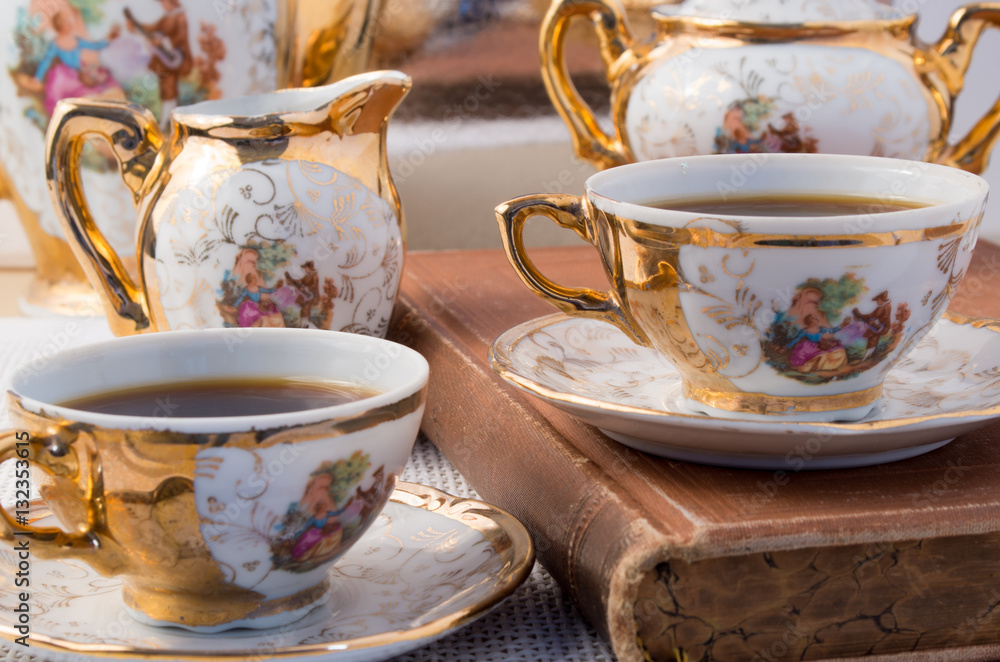 Retro dishware from the German Bavaria 19th century Retro dishware from the German Bavaria 19th century