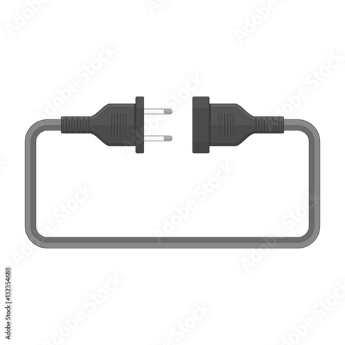 Electric plug illustration.