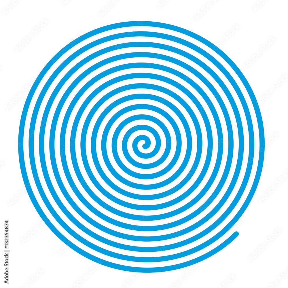 Blue vector spiral. Blue vector spiral.