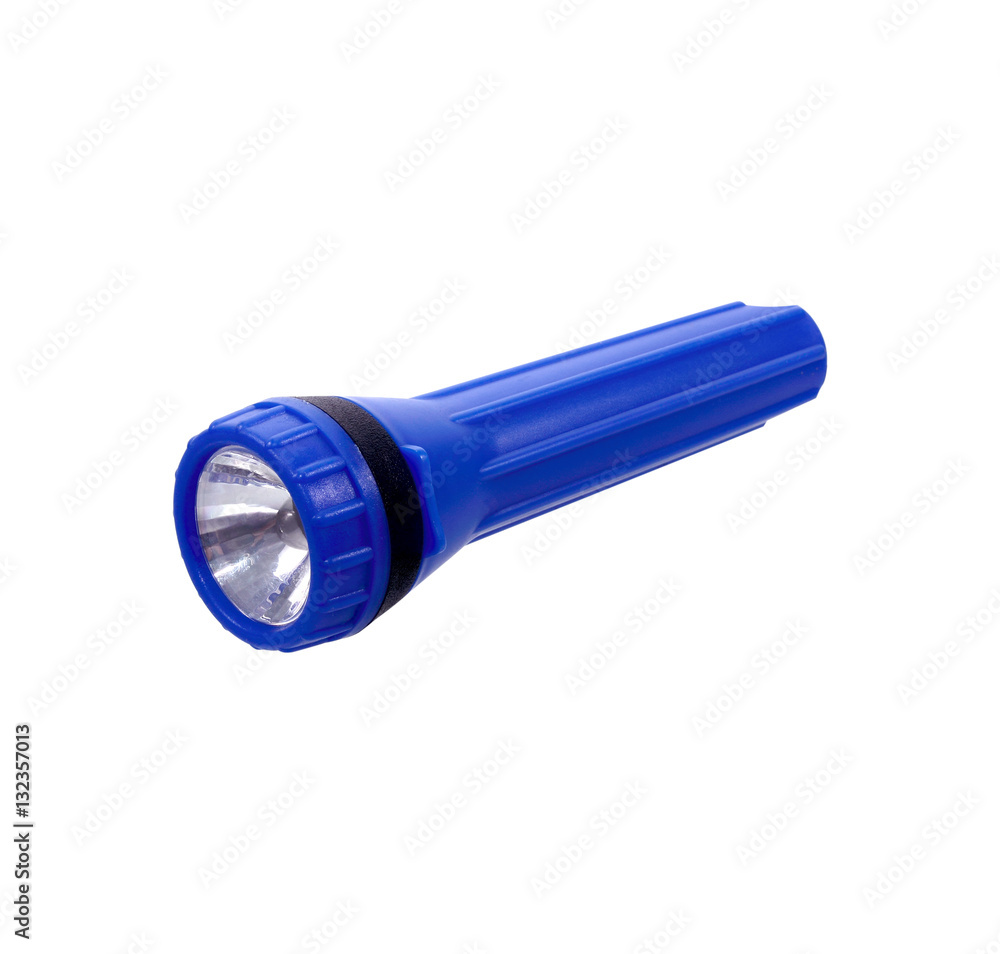 Flashlight, isolated on white background Flashlight, isolated on white background