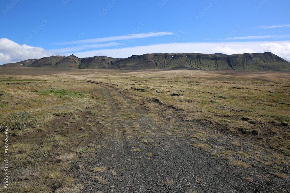 Gravel Road in Iceland