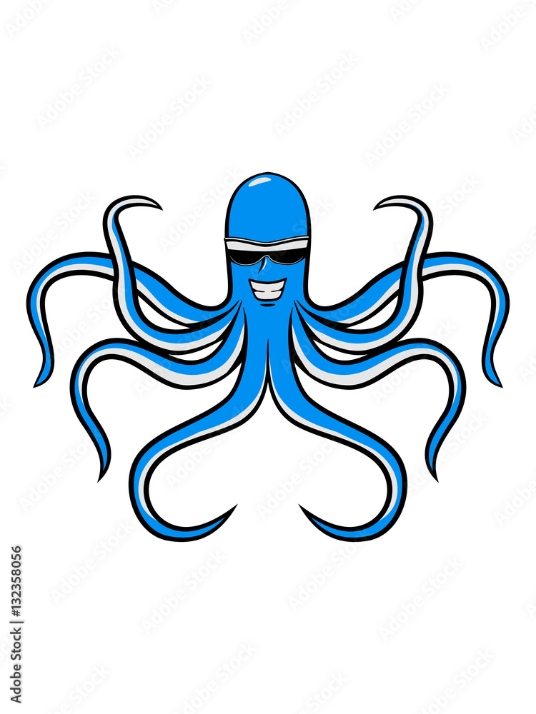 Squid oktopus funny cool sunglasses