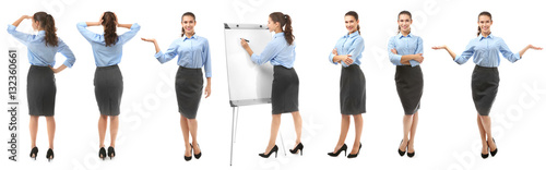 Collage of business trainer...