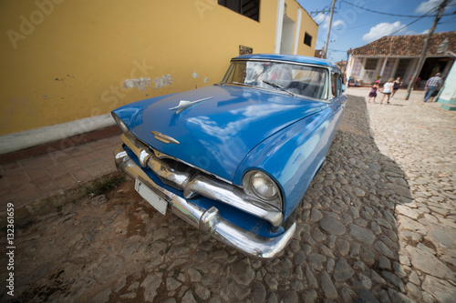 old vintage car in Cuba vinales
