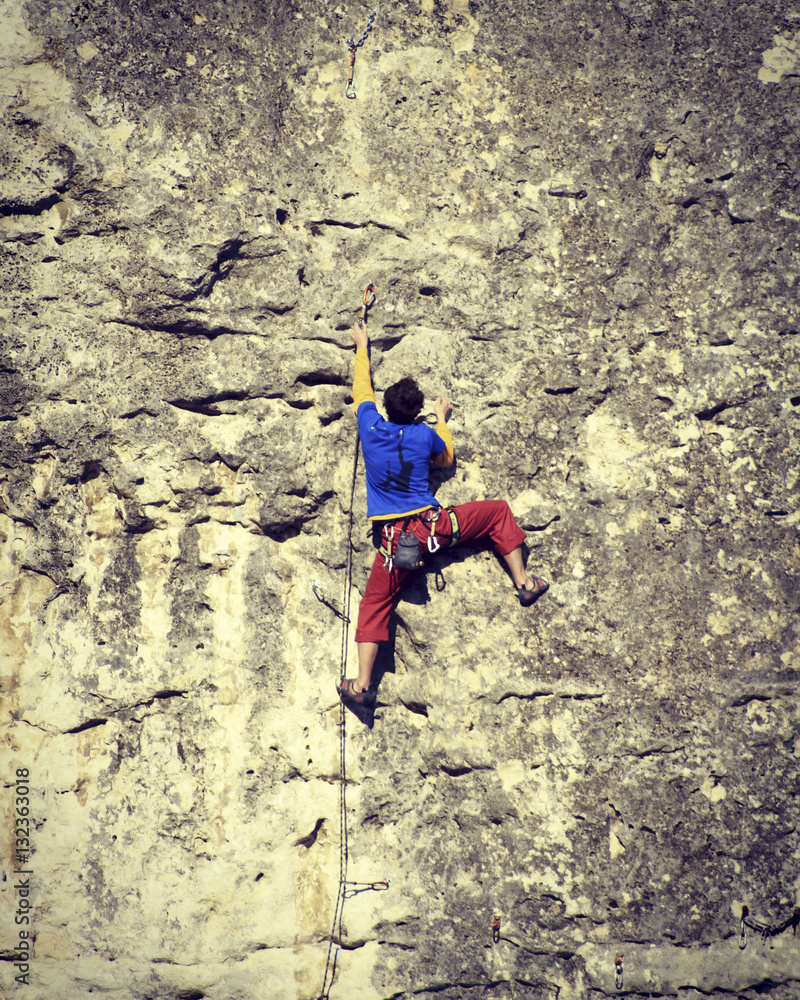 Fototapeta premium Rock Climber.