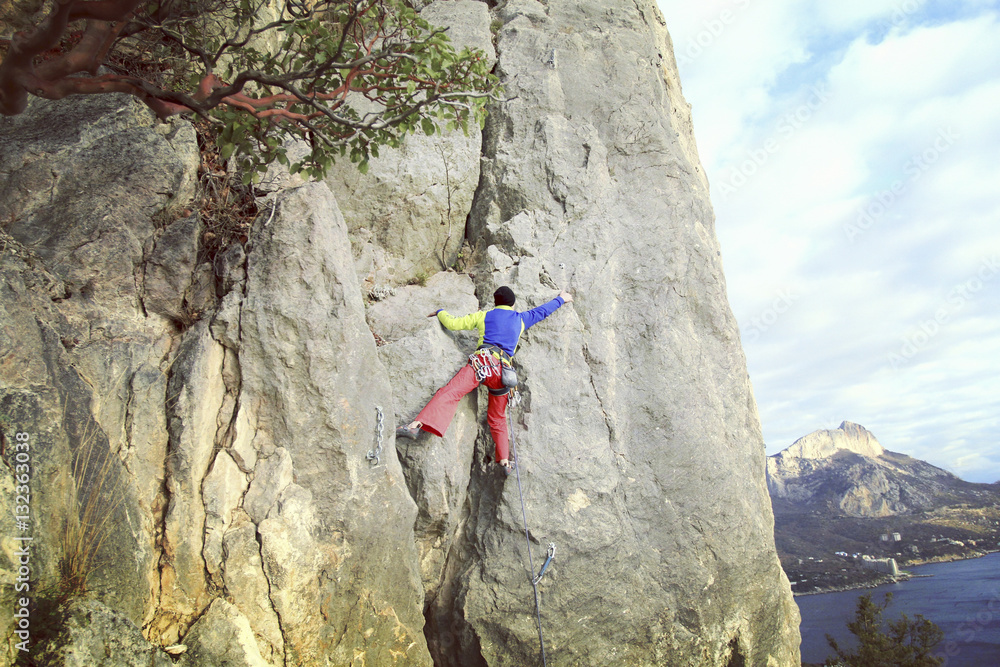 Fototapeta premium Rock Climber.