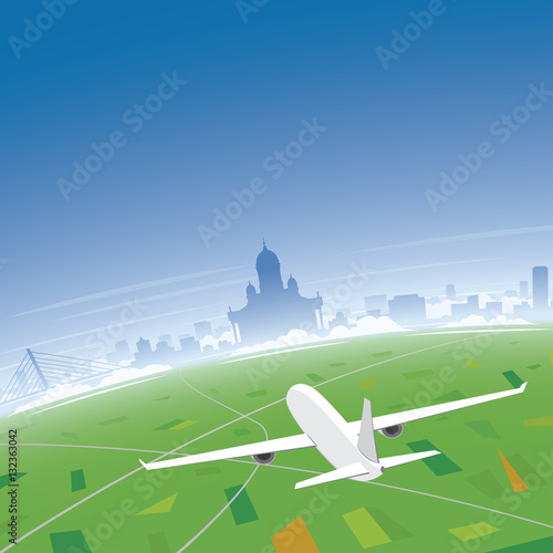 Helsinki Skyline Flight Destination