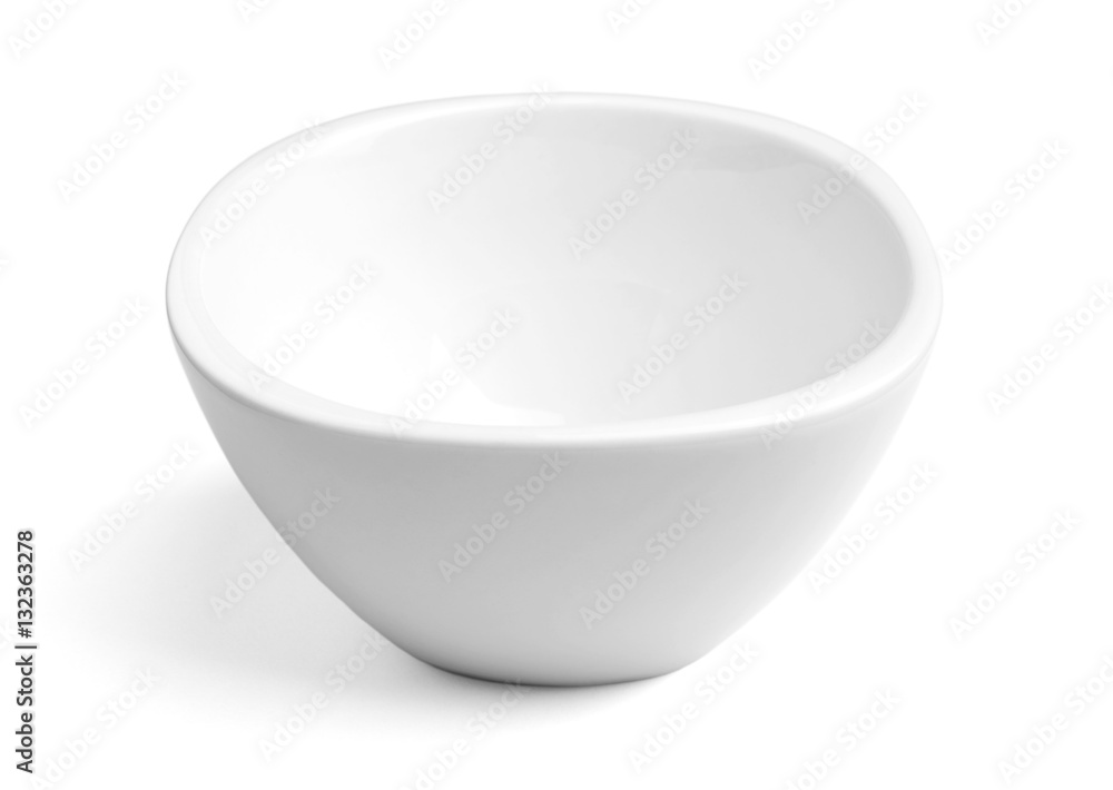 White Porcelain Bowl on White White Porcelain Bowl on White