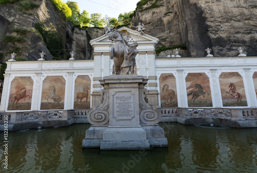 The bath for horses in Salzburg was constructed by the famous Baroque architect Johann Bernhard Fischer von Erlach.Salzburg, Austria photo