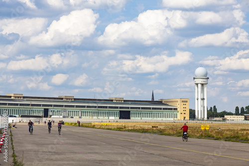 Berlin Tempelhof, former airport in Berlin city, Germany. Ceased operations in 2008 and now used as a recreational space known as Tempelhofer Feld