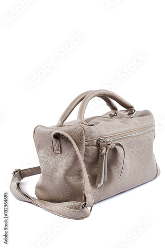 Ladies handbag isolated on a white background