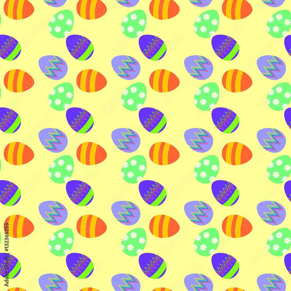 Seamless easter eggs background, multicolored Seamless easter eggs background, multicolored