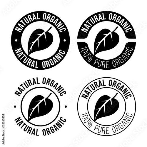 Natural organic emblem