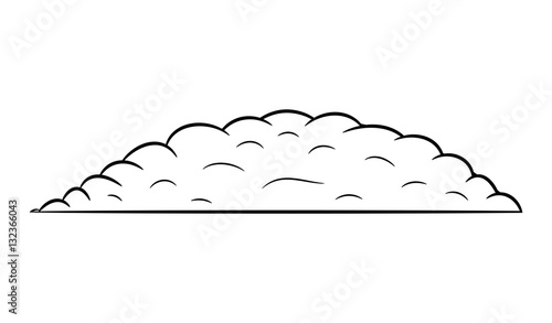 pile of ground silhouette vector symbol icon design.