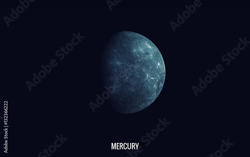 Mercury. Elements of this image furnished by NASA