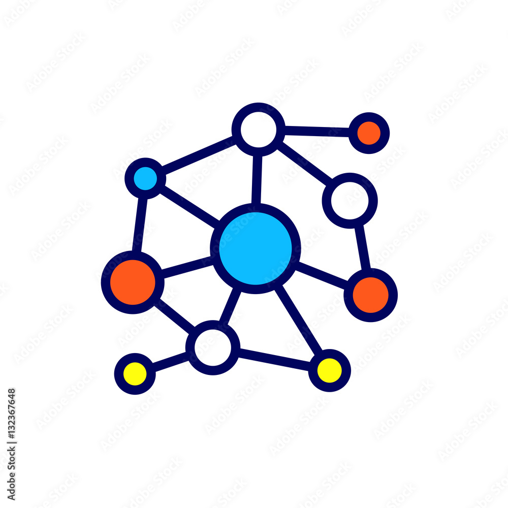 Linear networking icon. Pictogram in outline style. Vector modern flat design element for mobile application and web design. Linear networking icon. Pictogram in outline style. Vector modern flat design element for mobile application and web design.