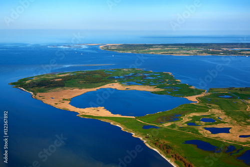 aerial photography  of Struck in baltic sea photo